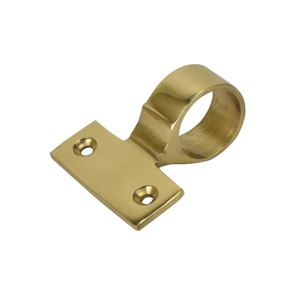 Sash Heritage Ring Sash Lift Ornamental (Ridged) - Polished Brass